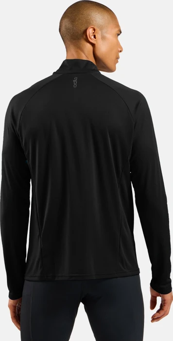 Odlo Essentials Ceramiwarm Midlayer Half Zip Laufshirt langarm schwarz (Herren)