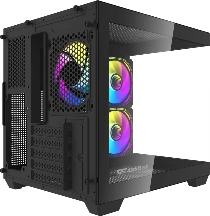 DarkFlash C275P Black, Glasfenster