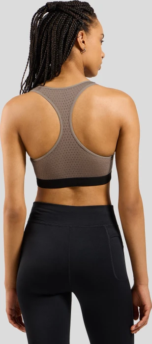 Odlo Ascent Performance Wool Medium Sport-BH cinder/black (Damen)
