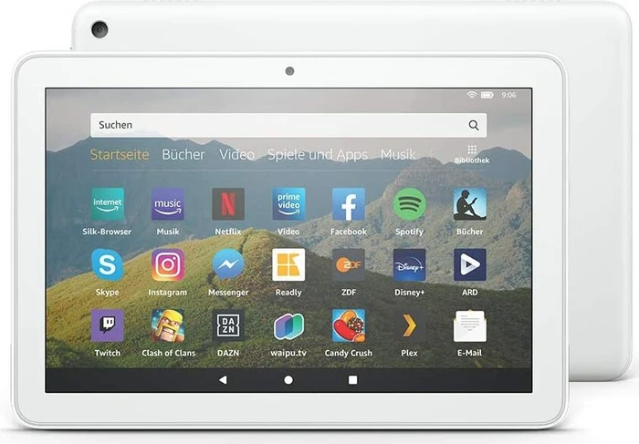 Amazon Fire HD 8 KFONWI 2020, mit Werbung, White, 64GB
