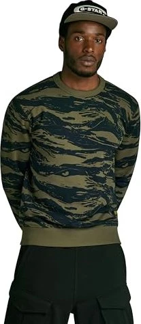 G-Star Tiger Camo Sweatshirt shadow olive 2l tiger camo (Herren)