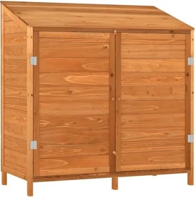 vidaXL Massivholz Geräteschrank 102x112cm braun