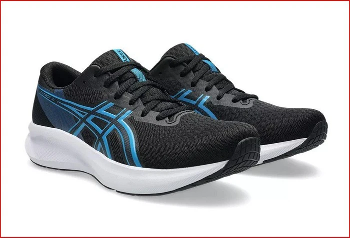 Asics Patriot 14 black/aegean blue (Herren)