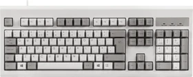 Perixx Periboard-106M, retro-grau/weiß, USB, UK (11691)