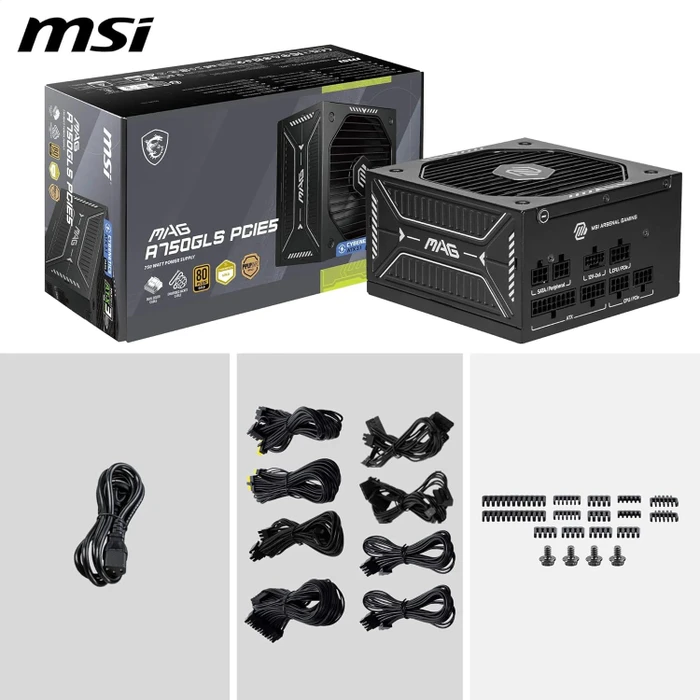 MSI MAG A750GLS PCIE5 750W, ATX 3.1