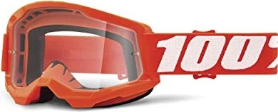 100% Strata2 Schutzbrille orange/clear lens