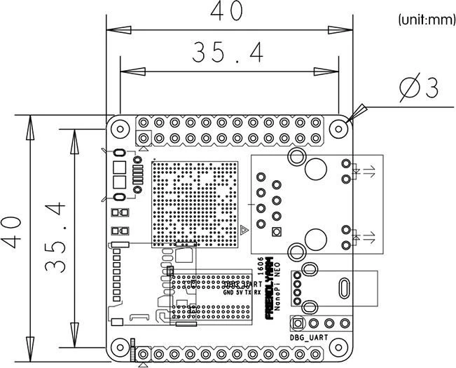 FriendlyARM NanoPI NEO, 256MB RAM