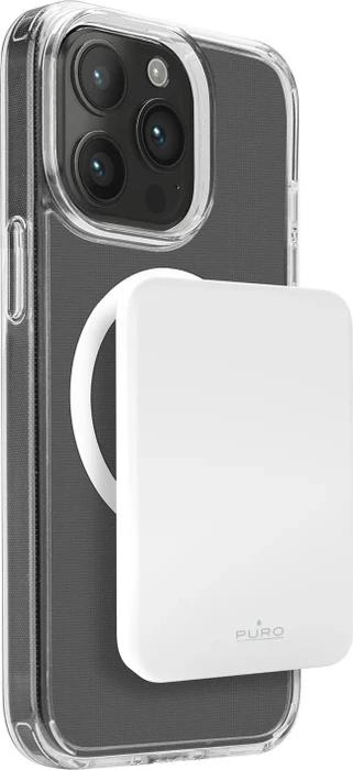 Puro Powerbank Mini Power Mag Wireless 4200mAh weiß