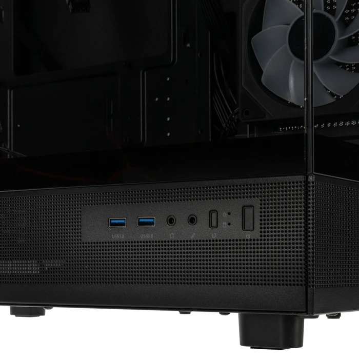 GSI SmartAssembly ARGB Glass, schwarz, Glasfenster, 650W ATX