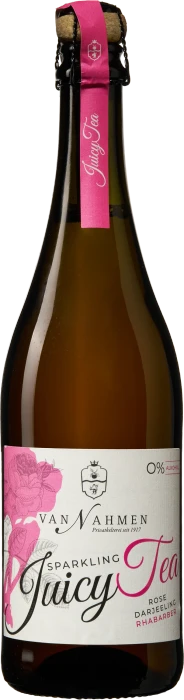 Van Nahmen Sparkling Juicy Tea Rose Darjeeling Rhabarber alkoholfrei bio 750ml