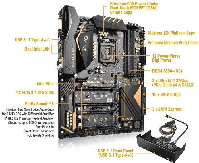 ASRock Z170 Extreme7+ (Intel 1151)