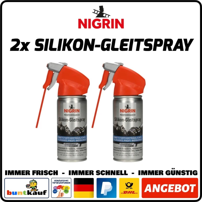 Nigrin Performance Silikon-Gleitspray Hybrid, 100ml
