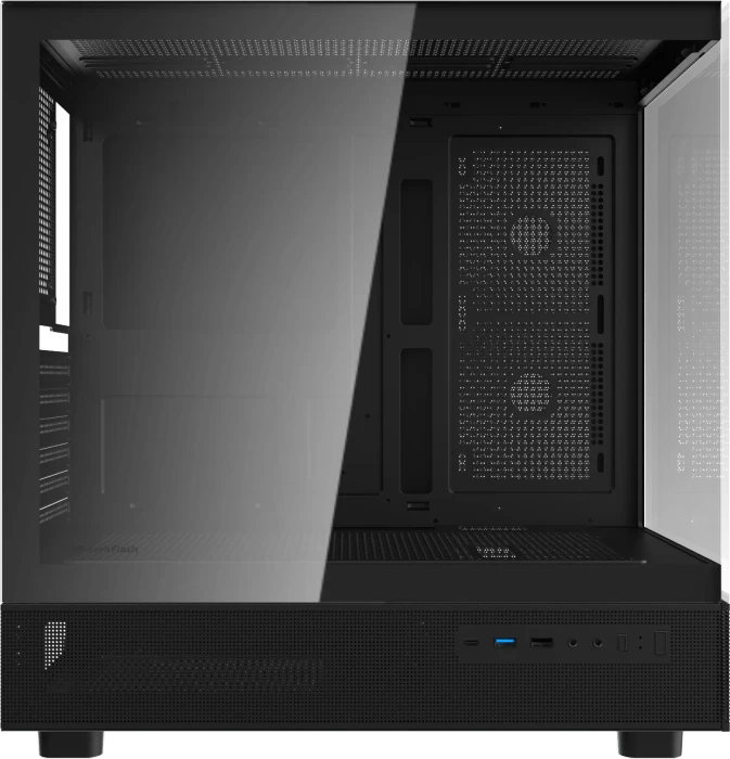 DarkFlash DPX90 Black, Glasfenster