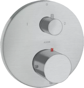 Hansgrohe Axor Starck Thermostat Unterputz mit Ab- und Umstellventil brushed chrome