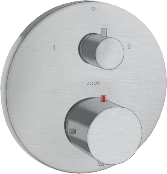 Hansgrohe Axor Starck Thermostat Unterputz mit Ab- und Umstellventil brushed chrome