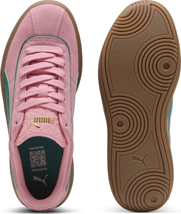 Puma Club Klassika Wildleder pinkscape/wild green/puma gold (Damen)