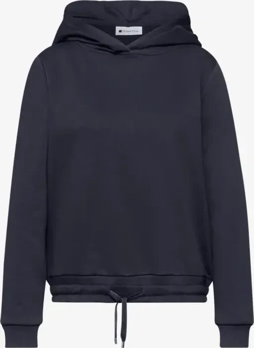 Street One Unifarbe Hoodie shadowed navy (Damen)