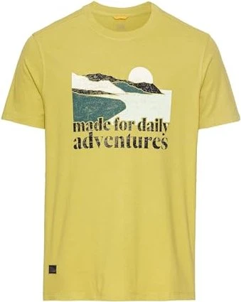 Camel Active Print Organic Cotton T-Shirt kurzarm hellgrün (Herren)