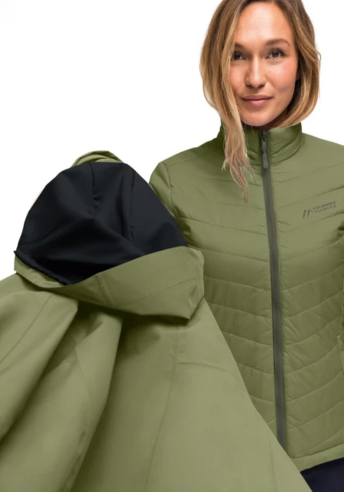 Maier Sports Lisbon 3in1 Funktionsjacke chopped herbs (Damen)