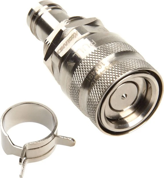 Koolance QD3 No-Spill Schnellverschluss gerade female auf 13/10mm, silber
