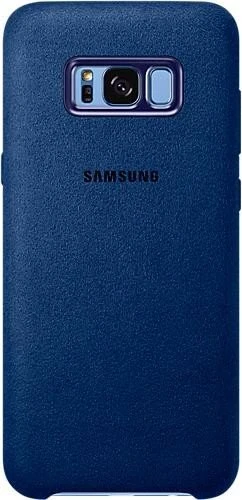 Samsung EF-XG955AL Alcantara Cover für Galaxy S8+ blau