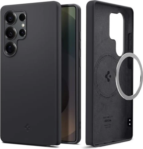 Spigen Silicone Fit (MagFit) für Samsung Galaxy S25 Ultra schwarz