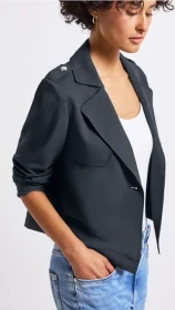 Street One Kurzer Trenchcoat Jacke deepwater blue (Damen)