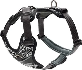 Hunter Geschirr Divo Reflect, L, schwarz/grau
