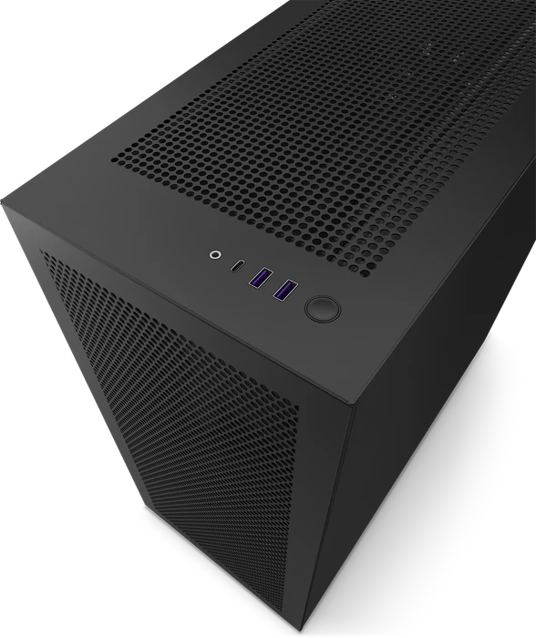 NZXT H7 Flow Black, schwarz, Glasfenster