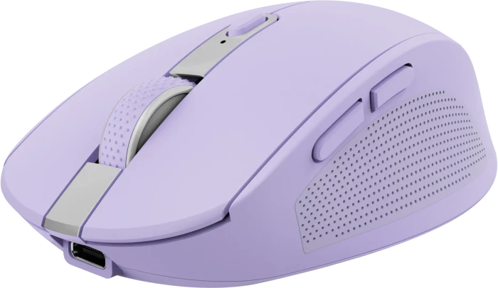 Trust Ozaa Compact Wireless Mouse violett, USB/Bluetooth
