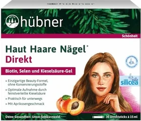 Hübner Haut Haare Nägel Direkt Sticks Aprikose, 30 Stück