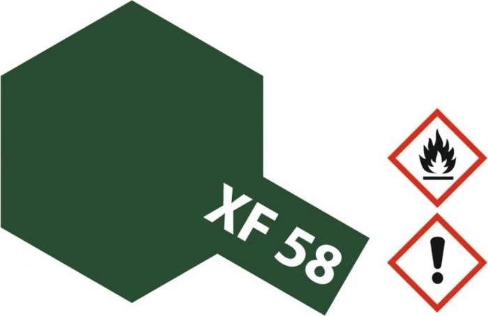 Tamiya Acrylic Paint XF-58 olive green, 10ml
