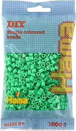 Hama midi Beutel mit Perlen 1000 Stück hellgrün