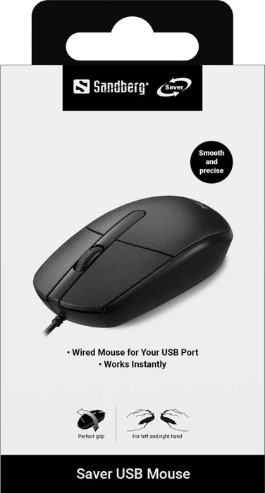 Sandberg Saver Mouse schwarz, USB