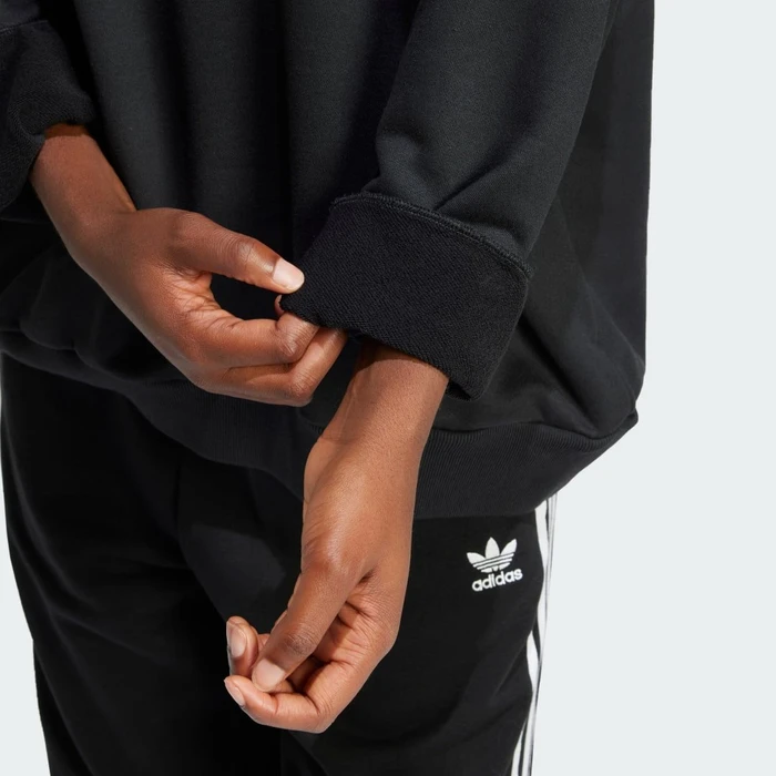 adidas Trefoil Oversized Hoodie schwarz (Damen)