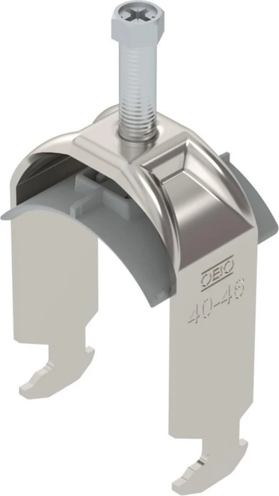 OBO Bettermann Bügelschelle 2056 H-Fuß, 1-fach, Kunststoffdruckwanne, A2