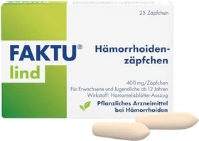Faktu lind Hämorrhoidenzäpfchen, 25 Stück