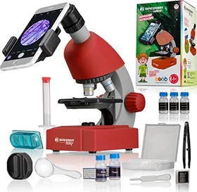 Bresser Junior Mikroskop 40x-640x rot