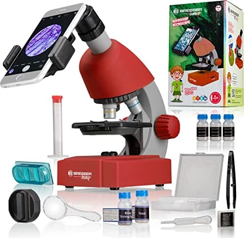 Bresser Junior Mikroskop 40x-640x rot