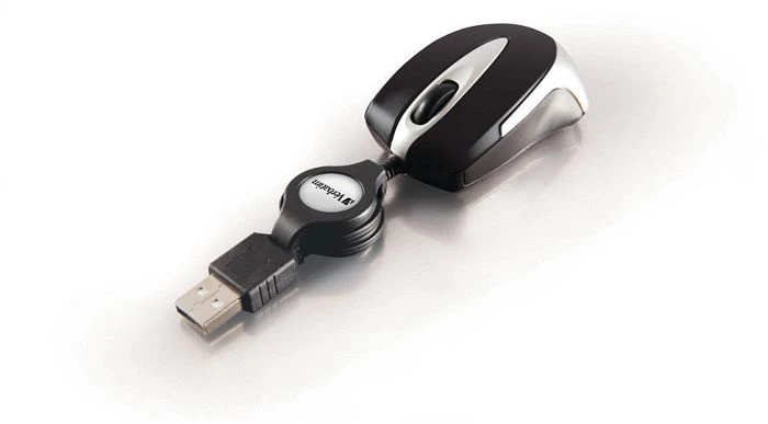 Verbatim Go Mini Optical Travel Mouse schwarz, USB