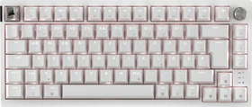 Corsair Gaming K65 Plus Wireless 75% RGB, Frost White, für Mac, MLX RED, USB/Bluetooth, DE