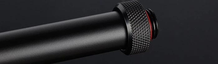 Bitspower Messing Hardtube 16mm, schwarz matt