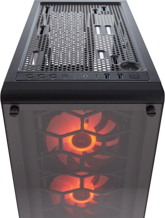 Corsair Crystal Series 460X RGB schwarz, Glasfenster