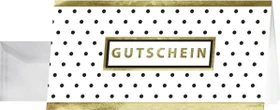 Sigel Gutscheinkarten Golden Glimmer Universalpapier weiß, 210x105mm, 185g/m², 10 Blatt