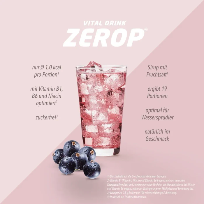 Best Body Nutrition Vital Drink Zerop Schwarze Johannisbeere 48ml