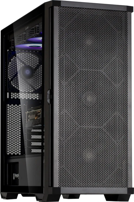 Zalman Z10, schwarz, Glasfenster
