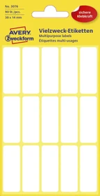 Avery-Zweckform Mini-Organisationsetiketten Sonderformat, 38x14mm, weiß, 10er-Pack (900 Etiketten)