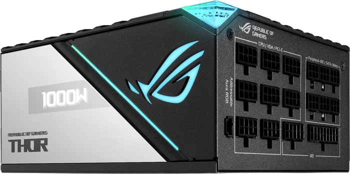 ASUS ROG Thor Platinum II, ROG-THOR-1000P2-GAMING, 1000W, ATX 2.4, mit 12-Pin PCIe 5.0 Kabel