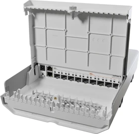 MikroTik netFiber 9 Outdoor Rackmount Gigabit Smart Switch, 5x SFP, 4x SFP+, 1x RJ-45, PoE+ PD (CRS310-1G-5S-4S+OUT)