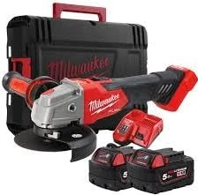 Milwaukee M18 FSAG125XB-502X Fuel Akku-Winkelschleifer inkl. Koffer + 2 Akkus 5.0Ah